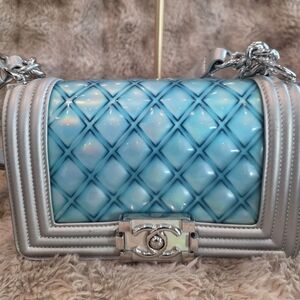 Chanel Boy Flap Bag from the Spring/Summer 2018 collection.